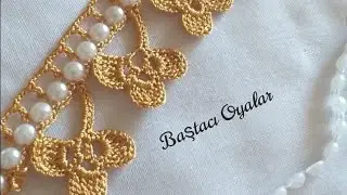 132.model:Şerit inci ile yaptığım modelime hayran kalacaksınız 🌹boncuklu oya modeli