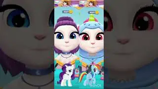 left or right rariey  vs rainbow (my talking Angela 2)