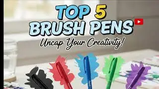 TOP 5 Best Brush Pens in India 🇮🇳 | Camel vs Faber vs Doms vs Flair vs Apsara | Calligraphy & Art