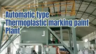 Automated Thermoplastic Road Marking Paint Plant | Full Production to Palletizing & Wrapping |FUREIN