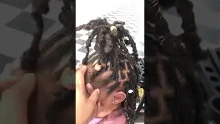 Women Pineapple with Loc&rsquo;s. Women Retwist. Soft Protective Style. #morehair