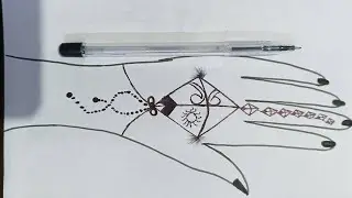 Simple Makar Sankranti mehndi design 🌿🪁