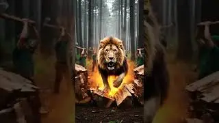 Rescue Lion from the Giant People