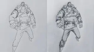 Drawing Douglas Bullet from One Piece | Epic Anime Art Timelapse