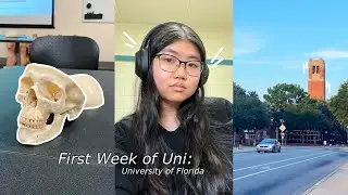 First Week of University Vlog📓: UF, 2nd year, lots of studying, hurricane, cleaning my dorm