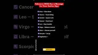 February 2026 Has a Message for Your Zodiac Sign #shorts
