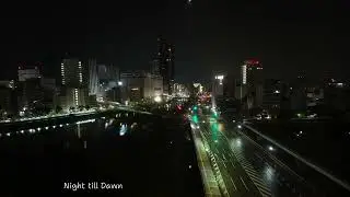 วิวเมืองในฮิโรชิมะ City view from Hotel Flex Hiroshima in December 2023 Best in 4K