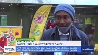 Brooklyn News 12 Interview Uncle Yankey's Pepper Sauce, kevon Heath aka Yankeyboy 12/21/2020