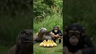 Shocking Rescue | Komodo Attacks Baby Ducks Brave Save in Action #wildlife #rescue #nature