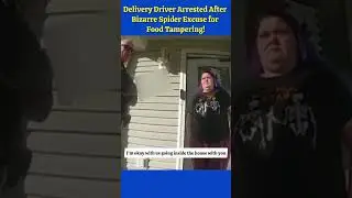 Delivery Driver Arrested After Bizarre Spider Excuse for Food Tampering!  #shorts