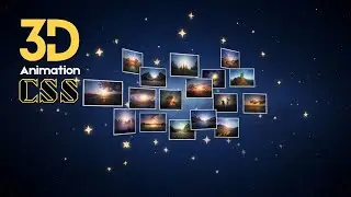 3D Animated Grid Gallery with HTML, CSS & JavaScript | Interactive Web Design