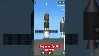 Soyuz vs Apollo Rocket Racing | Spaceflight Simulator