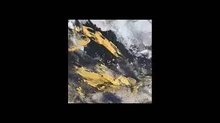 Abstract Elegance: The Flow of Black, White, and Gold