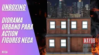 DIORAMA URBANO PARA ACTION FIGURES NECA! UNBOXING Y REVIEW!!