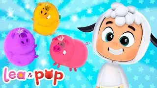 Piggies in the color slides - Lea & Pop educational videos