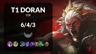 T1 Doran Ambessa vs Kennen TOP - KR CHALLENGER Patch 15.8