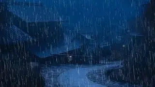 Слушайте и засыпайте мгновенно в течение 3 минут ⚡ Ночью на крыше проливается сильный дождь и гром