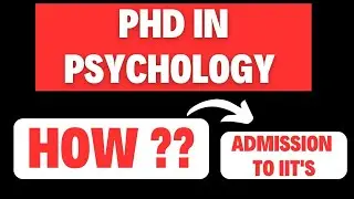 GATE PSYCHOLOGY BENEFITS | IIT PHD ADMISSION 2025 PSYCHOLOGY