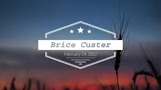 Winter Workshop 2022: Brice Custer