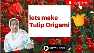 How to make Origami Tulip||🌷 Quick & Easy Tutorials|| Come let's make the Tulip||🌷🌷