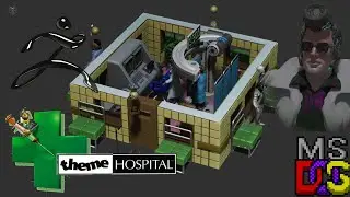 Theme Hospital scanner, physician and patients, ZBrush 3D character sculpt and modeling