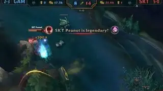 SKT Peanut going 14/0/1 in 12 minutes at MSI Group Stage vs GAM