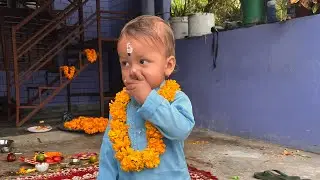 #babule hidne thau majjale bhetayo hai mamAghar ma#14monthsold