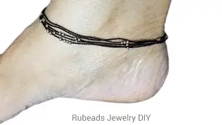 Payal How to Make Black Thread Anklet at Home||Najar ka Dhaga kaise Banae || Rubeads Jewelry DIY