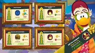 Club Penguin Island - Holiday Party Gifts! 🎁