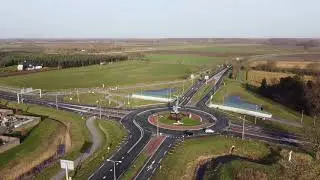 Provincial road N290 location Hulst 5 km from the Belgian border