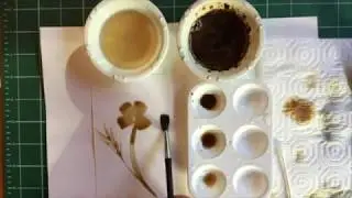 Painting Poppy Flowers with Coffee