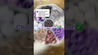 ❌🍇CHALLENGE ACCEPTED: All purple candy platter with NO GRAPE CANDY!🍇❌ #shorts