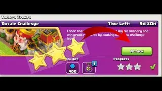 How to Easily Win 3 Star Royal Challenge Clash of clans