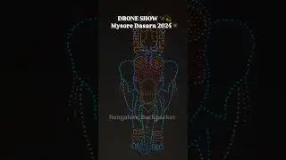 Drone Show in Mysore Dasara 2024 #Mysore 🎇 #instagram