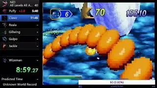 (WR) NiGHTS into Dreams Speedrun (Saturn) - All Levels All A Ranks in 38:08.73