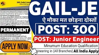 Junior Engineer Vacancy 2023 | Permanent | All Branches Eligible | CTC ₹16Lakhs | JE Vacancy 2023