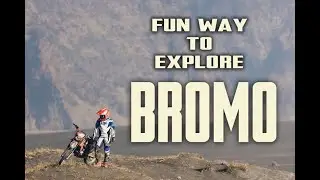 Bromo on a Dirt Bike