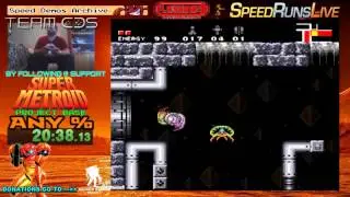 Super Metroid Project Base any% WR Speed Run 35:10' (0:26)