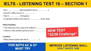 IELTS - Listening Practice Test - DLT#16 &ndash; Section 1 | Practice with Transcript + Answers