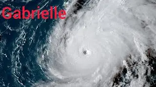 Hurricane Gabrielle (2025) Geocolour Satellite Imagery