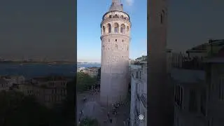 Galata Tower, one of the historical symbols of Istanbul, was imaged with FPV drone