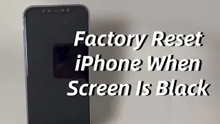 How to Factory Reset an iPhone When Screen Is Black and Doesn't Work