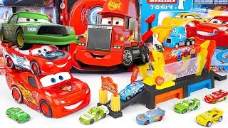 Disney Pixar cars Toy Unboxing ASMR & MCQUEEN Cars Color Changers race Ready Car wash