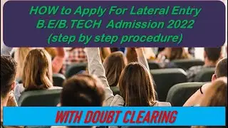 TNLEA 2022 || How to Apply for Lateral Entry B.E/B.Tech Admission 2022 & Doubt Clearing || Info Camp