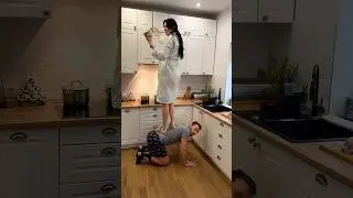 I&rsquo;m already running, darling. Funny family #funny #comedy #couple #humor