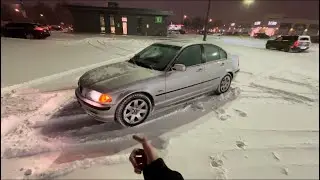 Will My BMW E46 Survive On Cheap Winter Tires? | POV SNOW DAY