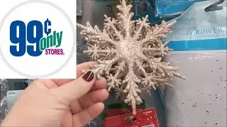 99 Cent Only Store CHRISTMAS Decor Shop with Me!