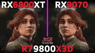 RX 6800 XT vs RX 9070 | Ryzen 7 9800X3D | Tested in 15 games