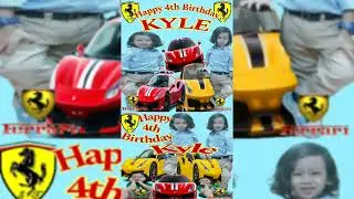 GROWING UP FOUR FAST FERRARI THEME KYLE 4TH BIRTHDAY
