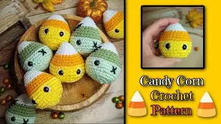 Candy Corn Crochet Pattern | Amigurumi Candy Corn | Easy Crochet Pattern
